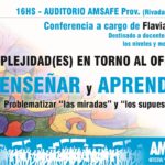 Conferencia de Flavia Terigi en AMSAFE.-