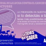 Día Mundial Contra el Cáncer de Mama: «La prevención en nuestras manos».-