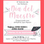 10 de SEPTIEMBRE EN CARLOS PELLEGRINI CELEBRAMOS EL DÍA DEL MAESTRO.-