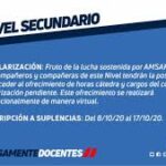 INSCRIPCIONES EN NIVEL SECUNDARIO.-