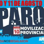 CONTINUIDAD DEL PLAN DE LUCHA DE AMSAFE: ¡10 DE AGOSTO, PARO Y MARCHA A CASA DE GOBIERNO!.-