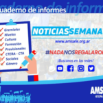 CUADERNO DE INFORMES. NOTICIAS SEMANALES DE AMSAFE.-