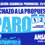 LA ASAMBLEA PROVINCIAL RECHAZÓ LA PROPUESTA PARITARIA.-