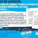 ASIGNACIÓN DE CARGOS Y HORAS CÁTEDRA EN EDUCACIÓN ESPECIAL.-