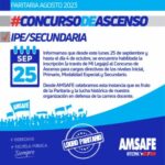 INSCRIPCIÓN AL CONCURSO DE ASCENSO PARA CARGOS DIRECTIVOS.-