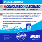 CONCURSO DE ASCENSO IPE Y SECUNDARIA.-