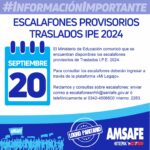 TRASLADOS IPE – IMPORTANTE.-