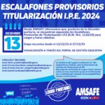 TITULARIZACIONES EN INICIAL, PRIMARIA Y ESPECIAL.-