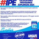 ESCALAFONES PROVISORIOS SUPLENCIAS 2024.-