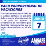 PAGO DEL PROPORCIONAL DE VACACIONES.-
