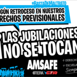 LA CAJA NO SE TOCA: CONFERENCIA DE PRENSA DE AMSAFE EN RECHAZO A LA REFORMA PREVISIONAL IMPULSADA POR EL GOBIERNO.-