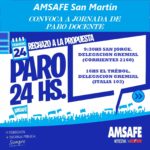24/02/25 LAS CLASES COMIENZAN CON LUCHA Y EN UNIDAD: ACTIVIDADES EN TODA LA PROVINCIA