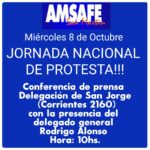 Conferencia de Prensa. Jornada de Protesta Nacional