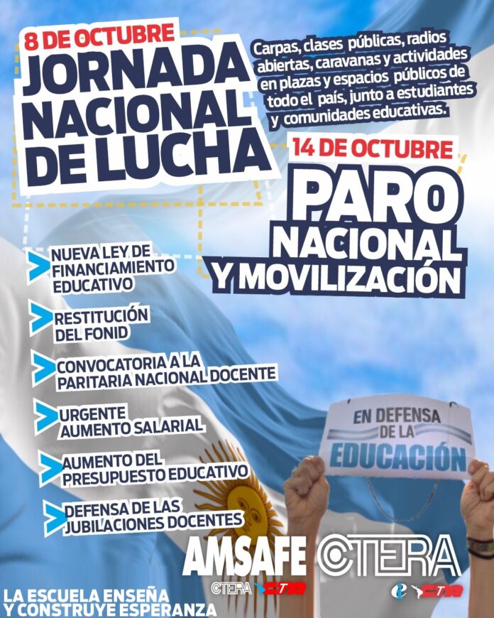 8 de octubre. Jornada de Protesta