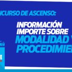 CONCURSO DE ASCENSO A CARGOS DIRECTIVOS: INFORMACIÓN IMPORTE SOBRE MODALIDAD Y PROCEDIMIENTO
