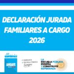Declaración Jurada de Familiares a Cargo.