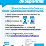 Escalafones Provisorios de Suplencias