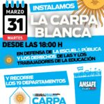 Carpa Blanca. Departamento San Martín